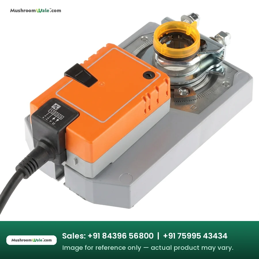 Modulating damper actuator for compost tunnel air control