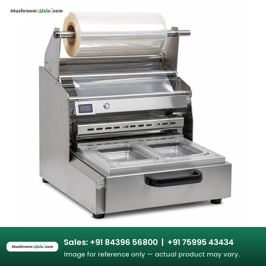 Punnet Packing Machine (Twin Heater) — MushroomWale mushroom farming equipment