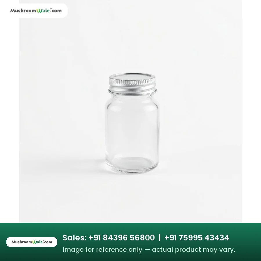 Glass Sample Jar 50 ml — MushroomWale mushroom farming equipment