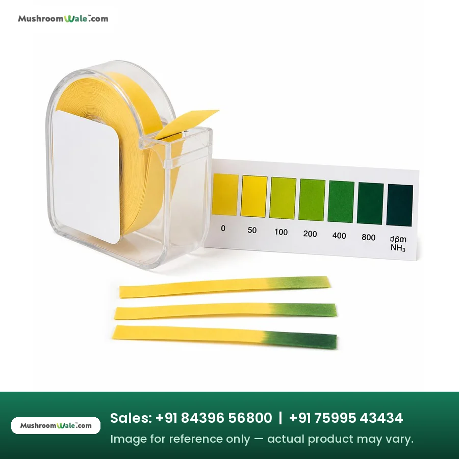 Ammonia Test Paper Strip Kit — MushroomWale mushroom farming equipment