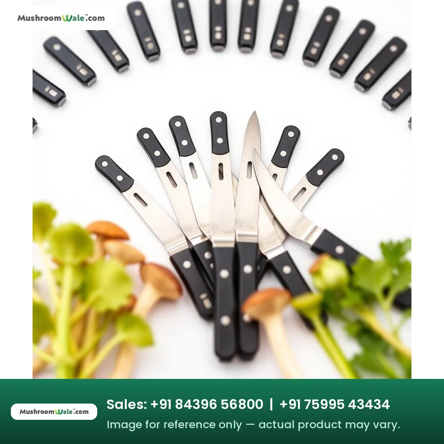 Button Mushroom Harvesting Knife (Black) — MushroomWale mushroom farming equipment