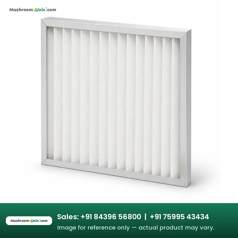 Pre-Filter Panel 10 Micron with aluminium frame for mushroom farm air handling